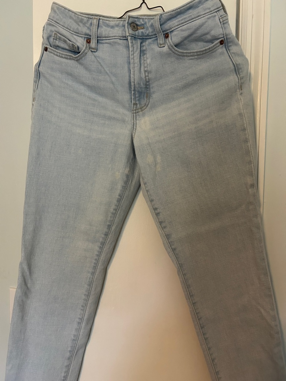 Womens Old Navy Light Blue Wash  High-Rise Straight Jeans